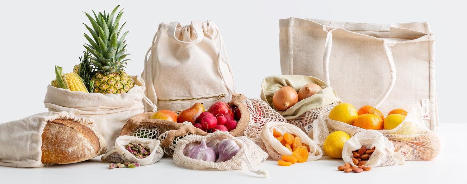 Cotton Organic Diamond Mesh Bag, For Fruit Packaging
