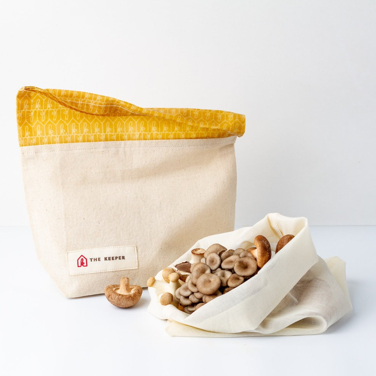 Waxed Mushroom bag set - The Keeper